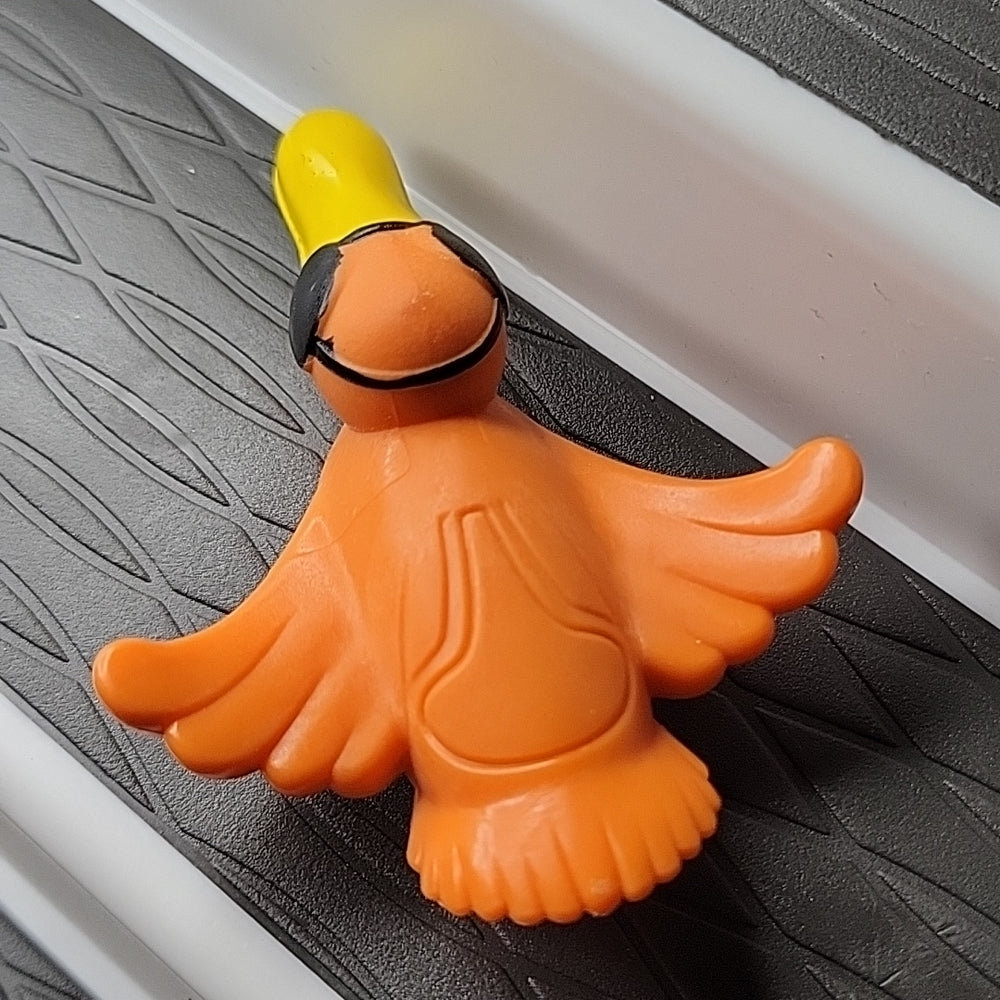 Pelican Orange Bird Who Cannot See. Baby Bath Toy