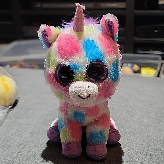 Ty Beanie Boo “Wishful” The Dotted Unicorn Retired Vintage 2013 (6 Inch)