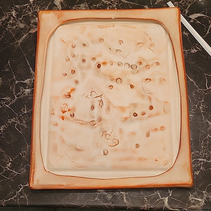 3D Hand Painting Ceramic Village Mountain Farm Frame For Bathroom