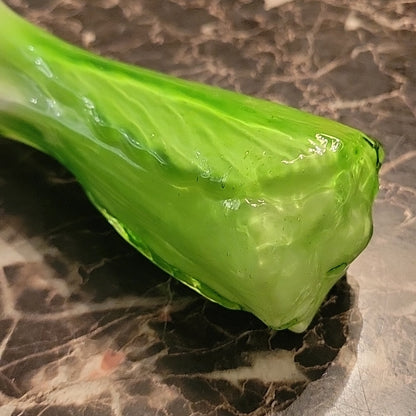 Art Glass Bok Choy Célery Leek Végétable Home Decor Paper Weight