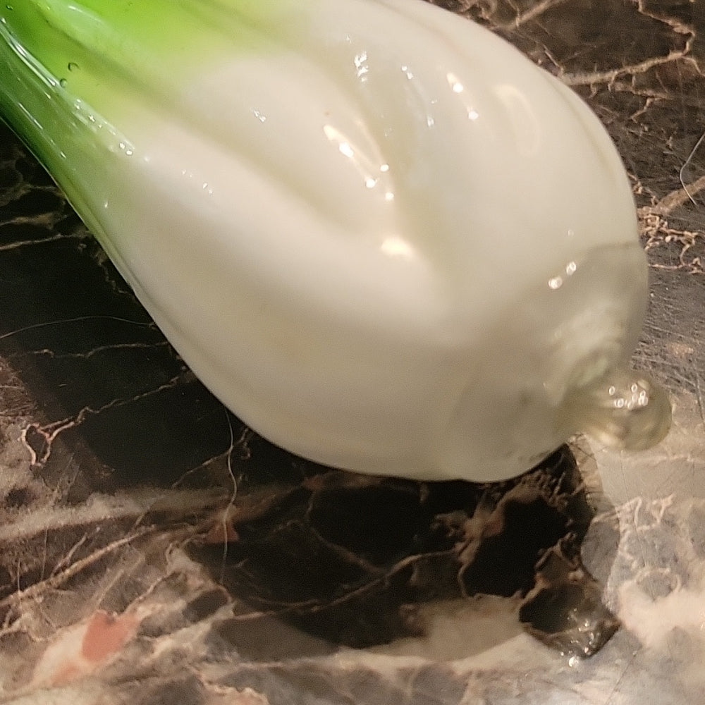 Art Glass Bok Choy Célery Leek Végétable Home Decor Paper Weight