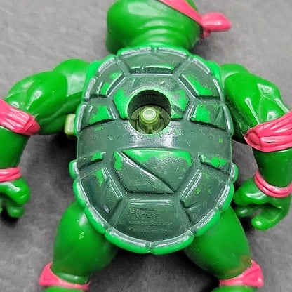 Vtg 1989 Tmnt Ninja Turtles Wacky Action Raphael Back Shell Spins Works W/ Part