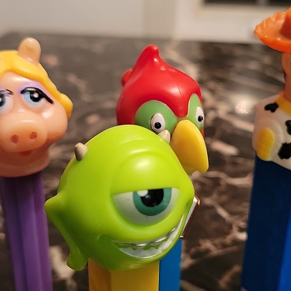 Lot Of Mixed Sets Pez Candy Dispenser Pixar Disney Cartoon Toys Figure Head Sesa