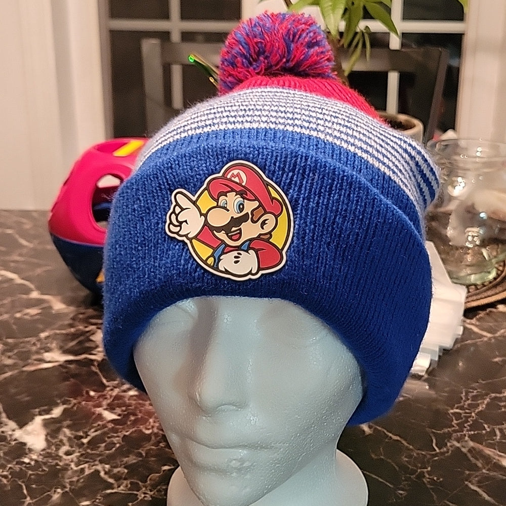 Super Mario Winter Knit Ski Cap Hat Beanie 2017 Nintendo Youth