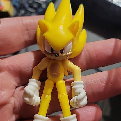 Sonic The Hedgehog Super Sonic 3" Action Figure Sega Jazwares Articulated Toy