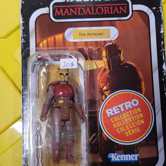 Star Wars Retro Collection Mandalorian The Armorer Mando 3.75 Inch Vintage