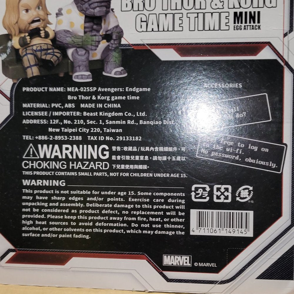 Bro Thor & Korg Game Time Sdcc 2021 Avengers Endgame 4" Figures Px Limited 2500