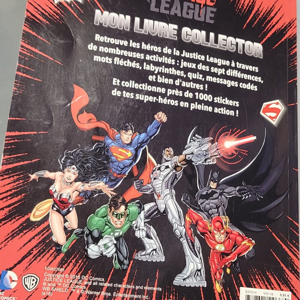 Justice League - Mon Livre Collector 1000 Stickers Livre Broché