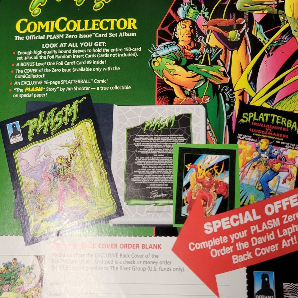 Plasm Zero Issue The Official Cards Set Album Plasm Comicollector Colletionstory