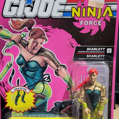 Gi Joe Scarlett. Ci Specialist. Ninja Force. 1992. Missing Upc Flag Point Figure