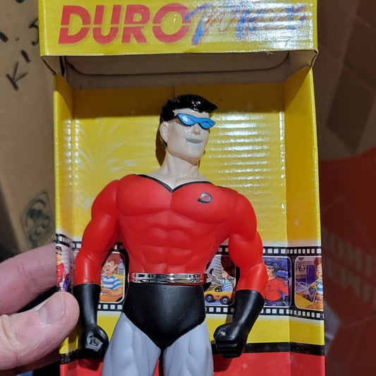 Duro Max Vitres D Autos Advertising Action Figure Rare Nib Bootleg Super Heroes