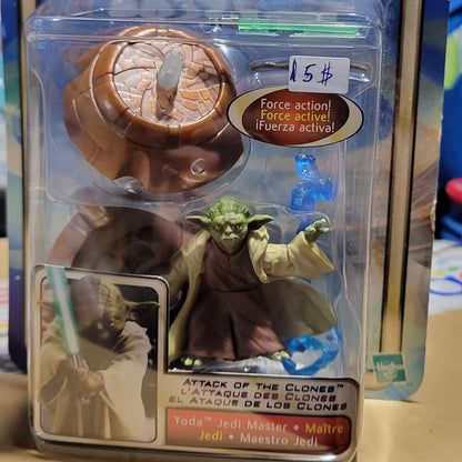 Star Wars Attack Of The Clones Battle Of Geonosis Yoda Figure