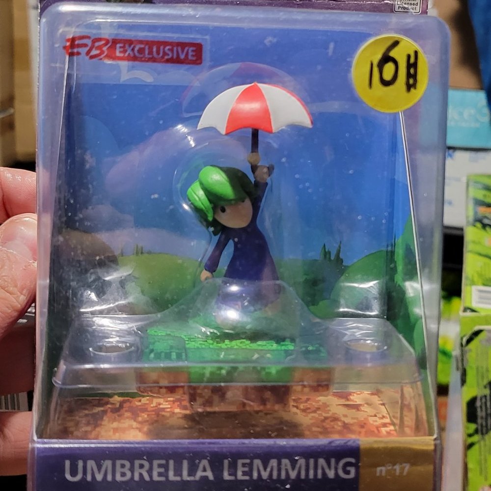 Umbrella Lemming Lemmings Totaku Figure New No. 17 Sealed