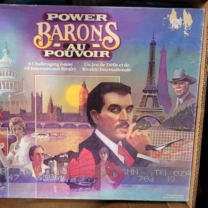 Power Barons Board Game Milton Bradley 1986 Vintage