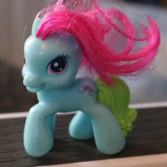 2009 Mcdonald'S Happy Meal Toy 3" My Little Pony Rainbow Dash Figure #1 Blue