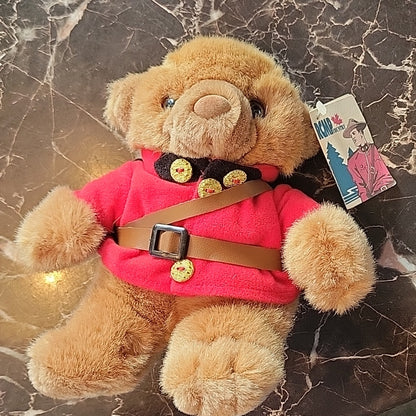 Wild Wonders Rcmp Country Royal Canadian Mounted Bear Plush Toy Small 20Cm Bnwt