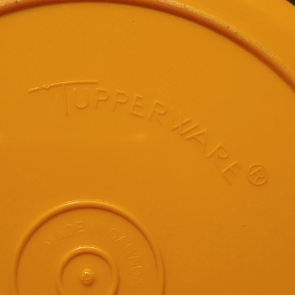 Vintage Tupperware Orange 2 Quart Push Button Pitcher