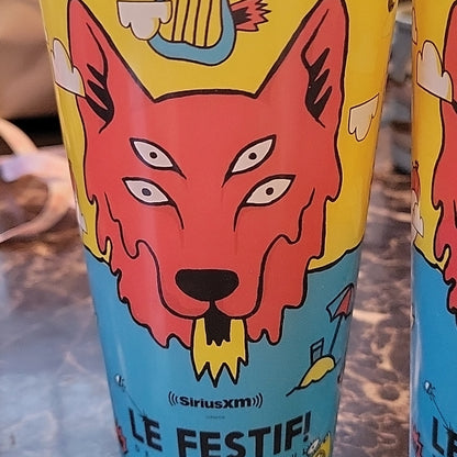 Microbrasserie Charlevoix Plastic Beer Glass Ecocup Le Festif Siriusxm Wolf