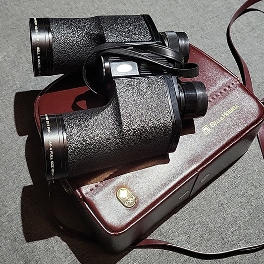 Vintage Bell & Howell 8 X 48 Ewa Binoculars Extra Wide Angle 430Ft @1000 Yards
