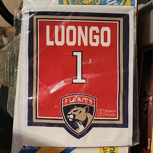 Nhl Florida Panthers #1 Roberto Luongo Jersey Retirement Souvenir Banner New