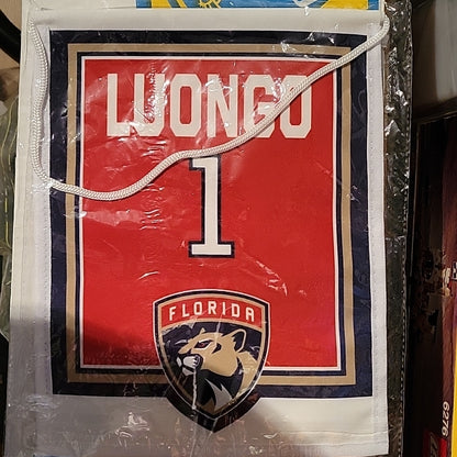 Nhl Florida Panthers #1 Roberto Luongo Jersey Retirement Souvenir Banner New