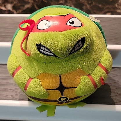 Tmnt Raphael Throw Ball-Beanie Ballz Collection Ty Plush Toy