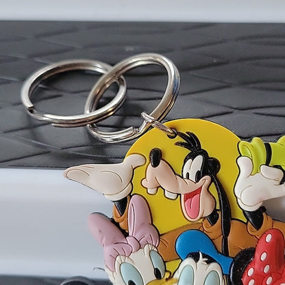 Disney Dizz Mickey Goofy Donald Gang Key Ring Lasercut Laser Keychain Keyring