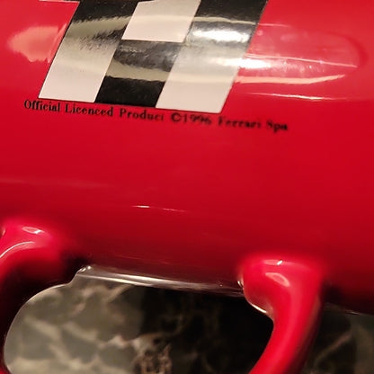 Vtg Ferrari Sf Coffee Mug-Staffordshire Cup-Made In England-Red-Stallion-1996