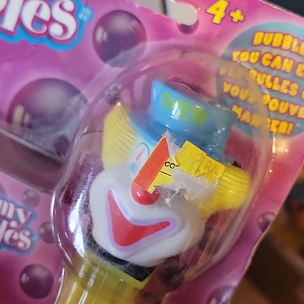 Pez Yummy Bubbles Peter Clown Retired 2002  Unopened Spinmaster 50Th Anniversary