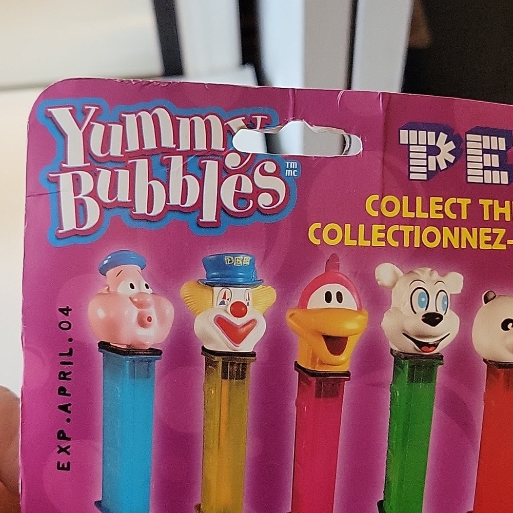 Pez Yummy Bubbles Peter Clown Retired 2002  Unopened Spinmaster 50Th Anniversary