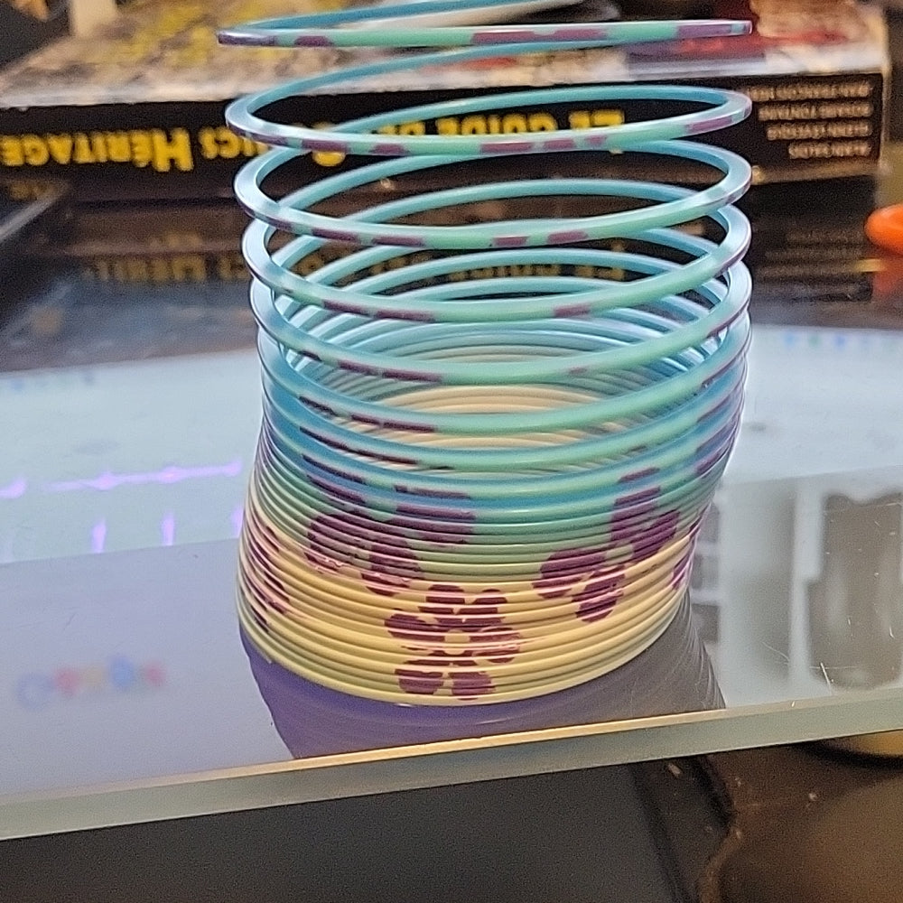 Plastic Slinky Purple Blue New 80S-90S Stock Toysrus Nostalgic Retro Classic Toy