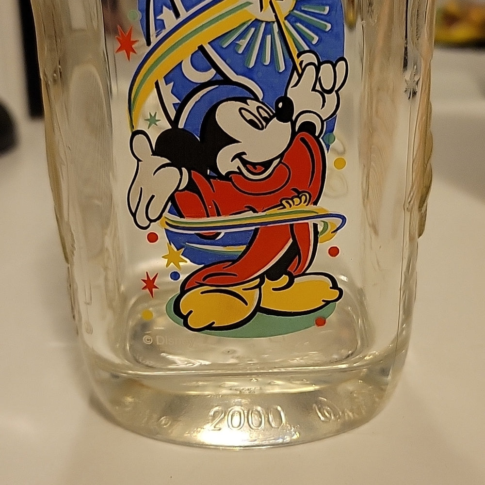 Mickey Mouse Fantasia Walt Disney World Epcot Mcdonalds 2000 Glass Cup –  Omniphustoys