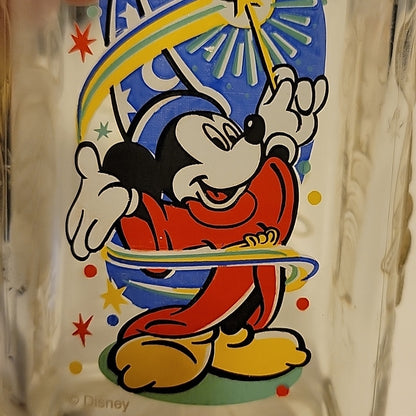 Mickey Mouse Fantasia Walt Disney World Epcot Mcdonalds 2000 Glass Cup
