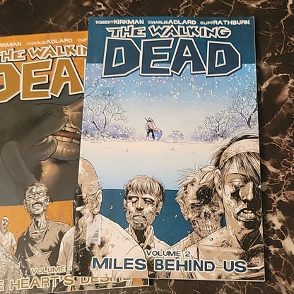 The Walking Dead Comic Book Trade Paperback Lot Volumes 1,2,3,4,5