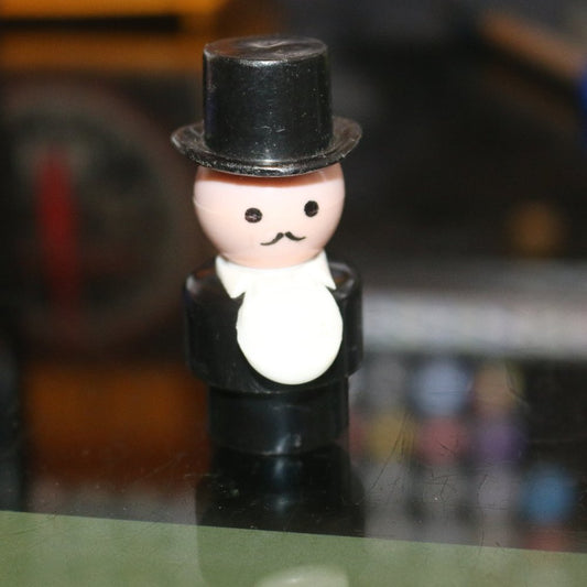 Vintage Fisher Price Little People Ringmaster Figure Top Hat Circus Plastic