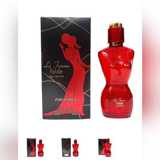 La Femme Fatale For Women Pour Femme Parfum Natural Spray 100Ml 3.4 Fl Oz. New