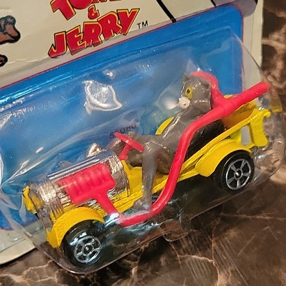 Vintage Corgi Jr Tom &Jerry 58 Mint On Card Yellow Base Car Toy Go Cart Cartoons