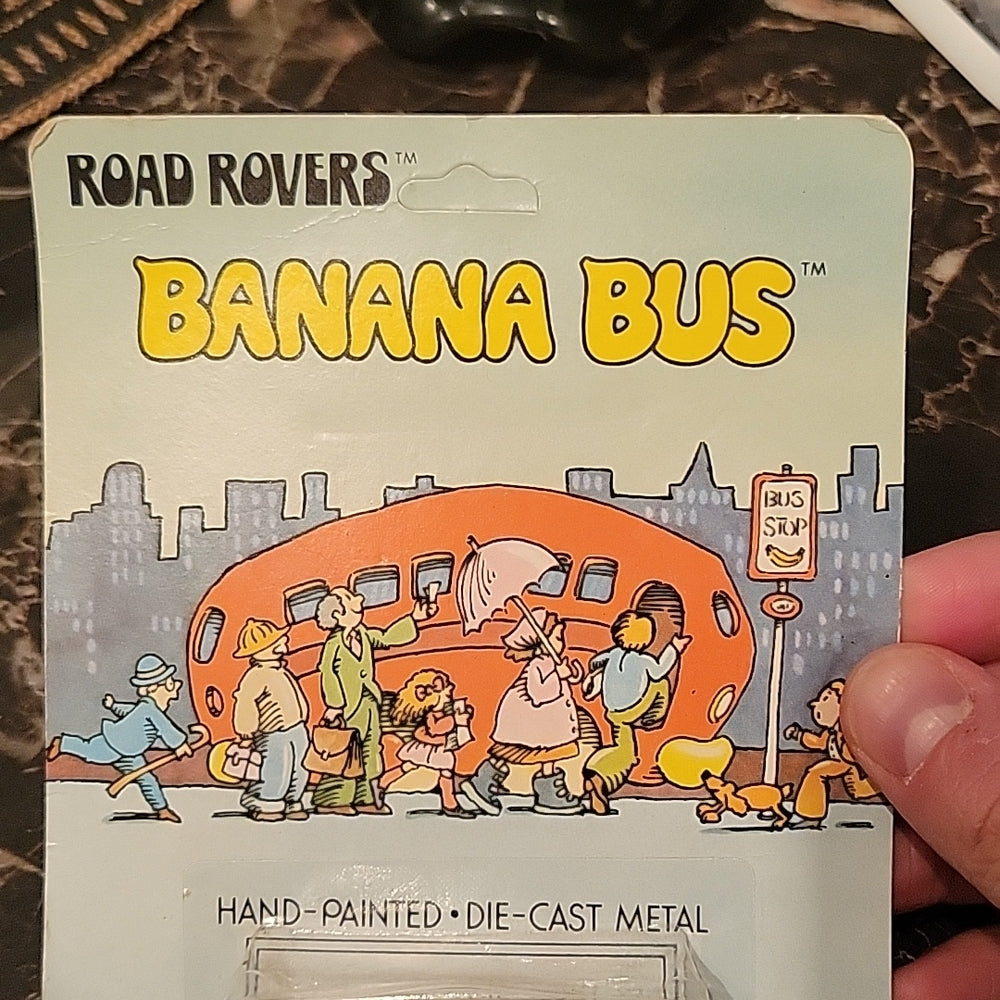1974 Hallmark Road Rovers Banana Bus 1Stedition Hong Kong On Card Rare Unpunched