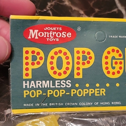 Montrose Toys Pop Gun Harmless No.8-359 Pop-Pop-Popper British Crown Sealed Bag