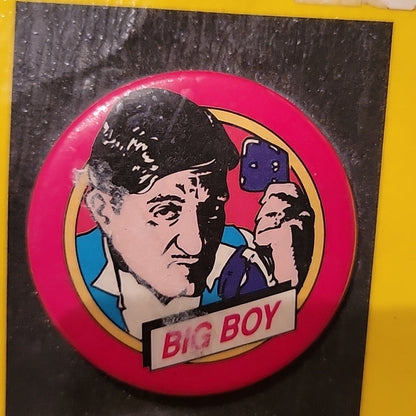 Dick Tracy Disney Movie Big Boy Villian Vintage Button Pin Comic Cartoon Collect