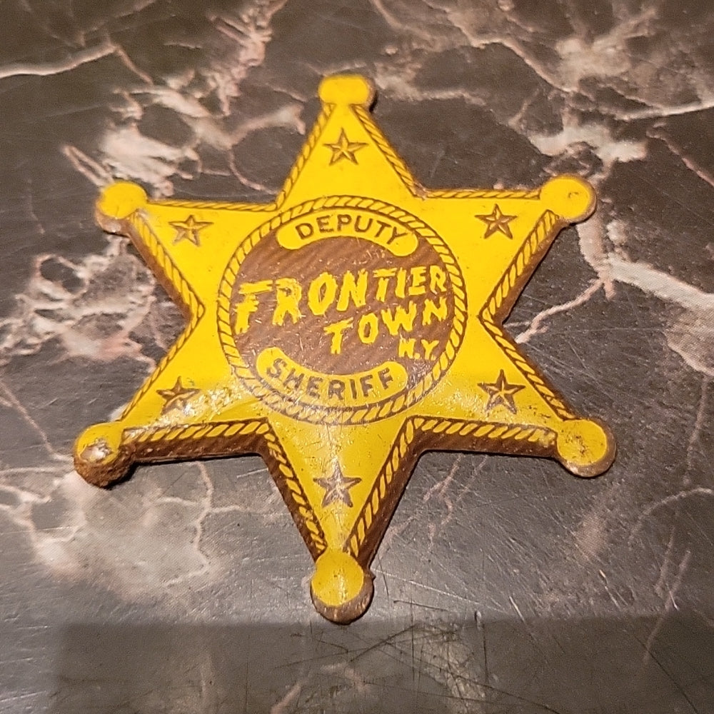 1955 North Hudson Ny Frontier Town Brochure Deputy Sheriffs Badge Adirondacks #2