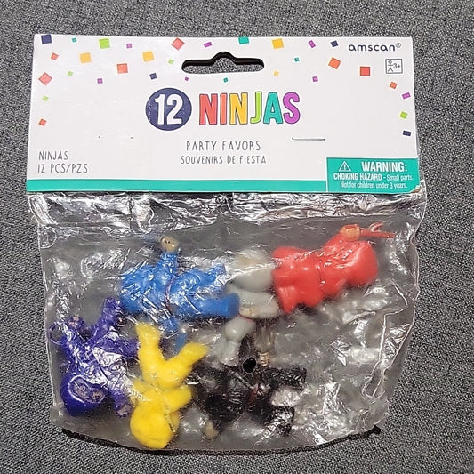 Vintage Lot Of 6 Soma Plastic Bootleg Toys Figures Mini Ninjas Rare 1980S