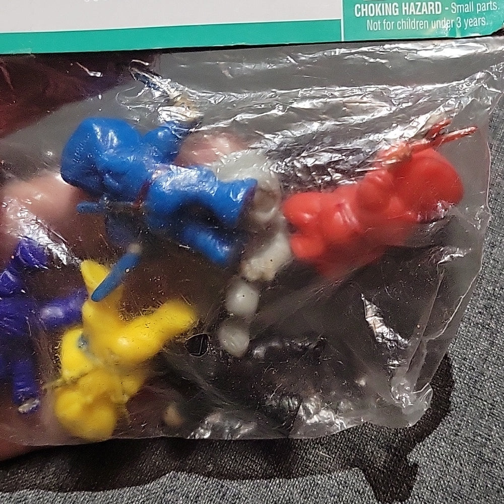 Vintage Lot Of 6 Soma Plastic Bootleg Toys Figures Mini Ninjas Rare 1980S