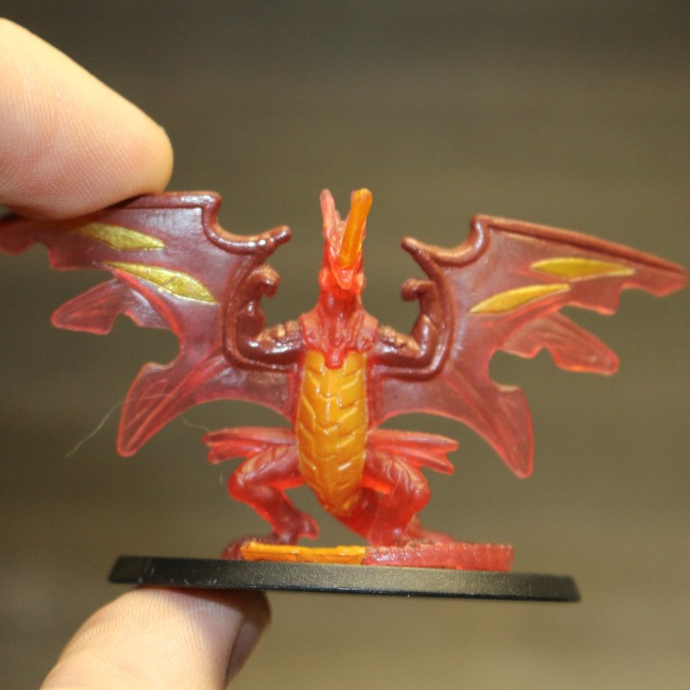 Bakugan Neo Dragonoid New Vestroia 1.5” Red Clear Dragon Figure Season 2 Figure