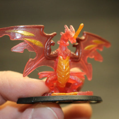 Bakugan Neo Dragonoid New Vestroia 1.5” Red Clear Dragon Figure Season 2 Figure