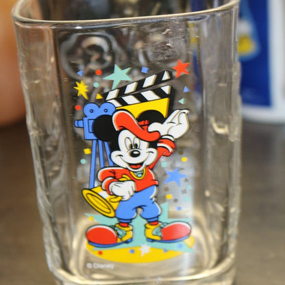 Mickey Mouse McDonalds 2000 Disney Glasses, Millennial Celebration