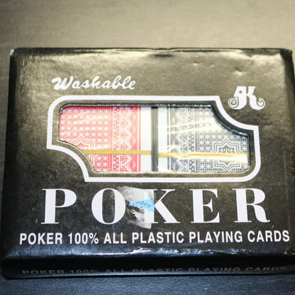 New Washable Poker 100% All Plastic Playing Cards