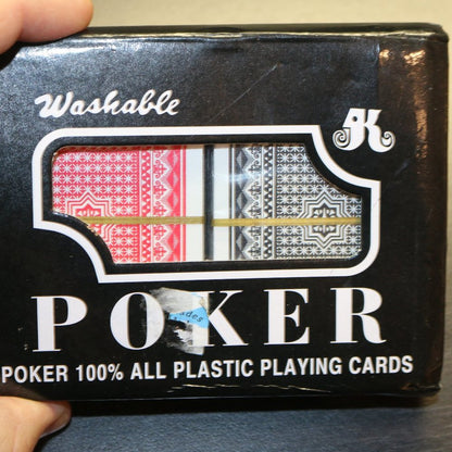 New Washable Poker 100% All Plastic Playing Cards