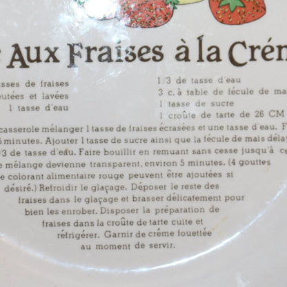 Manoir Collection Bowl Cgc Tarte Aux Fraises À La Crème French Writtens Rare