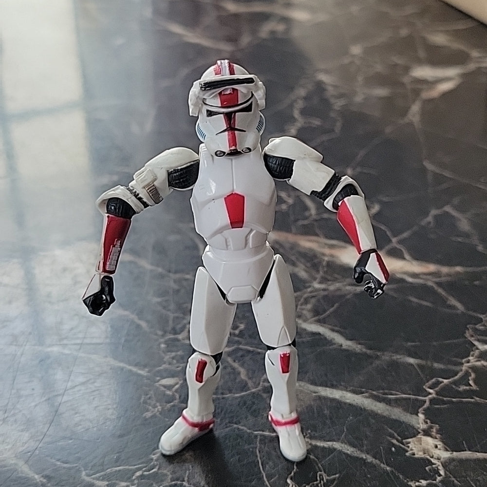 2004 Lfl Star Wars Hasbro Red White Clone Shock Storm Trooper (Read)